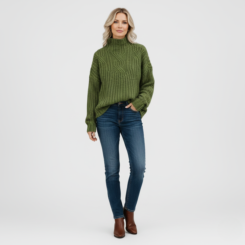 Aerynna | Cozy Chic Cable-Knit Sweater