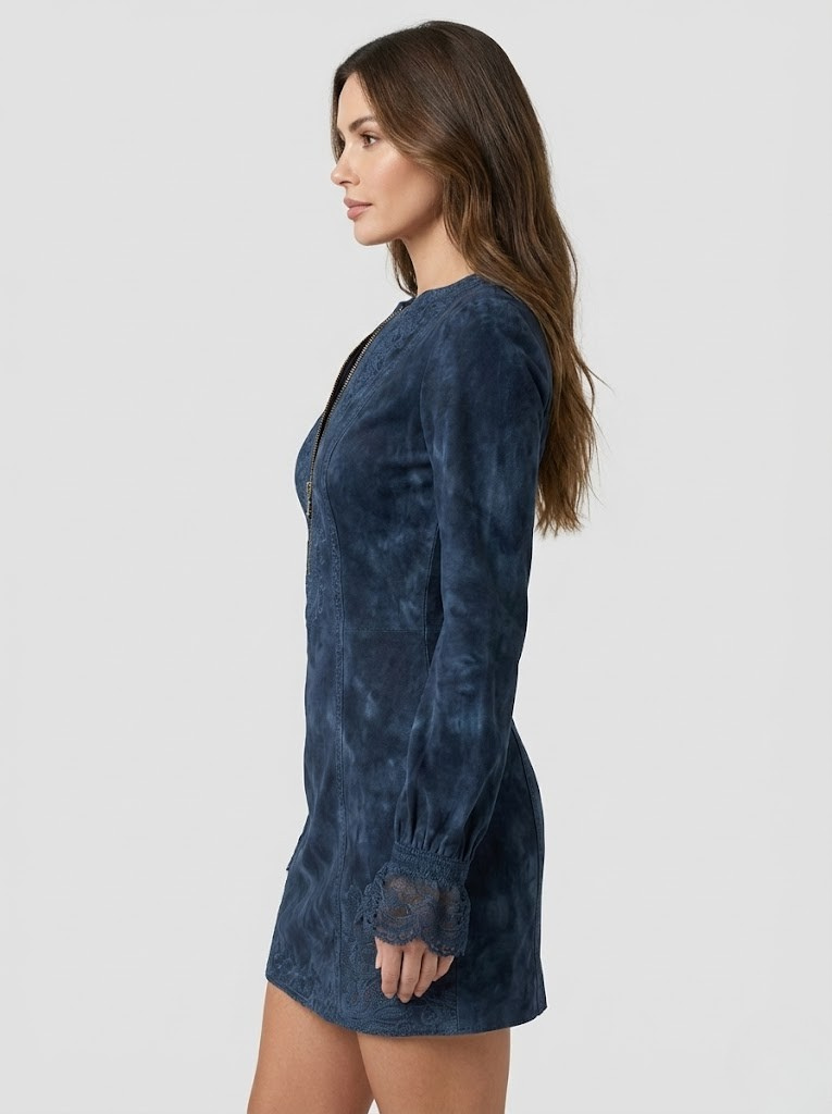 Luna™ | Elegant Lace Zip Dress