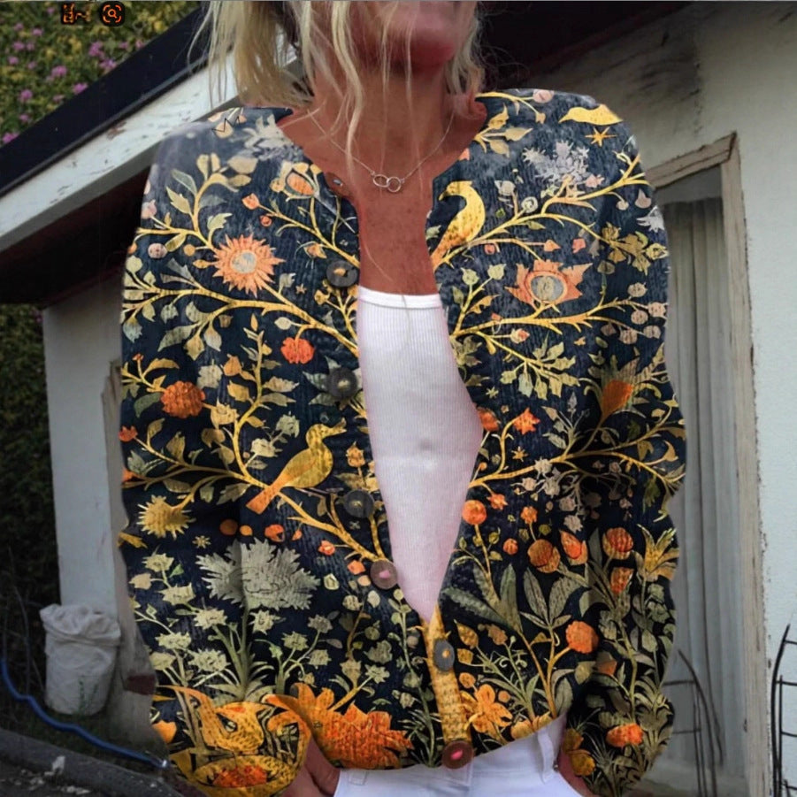 Diane - Vintage Floral Cardigan Sweater