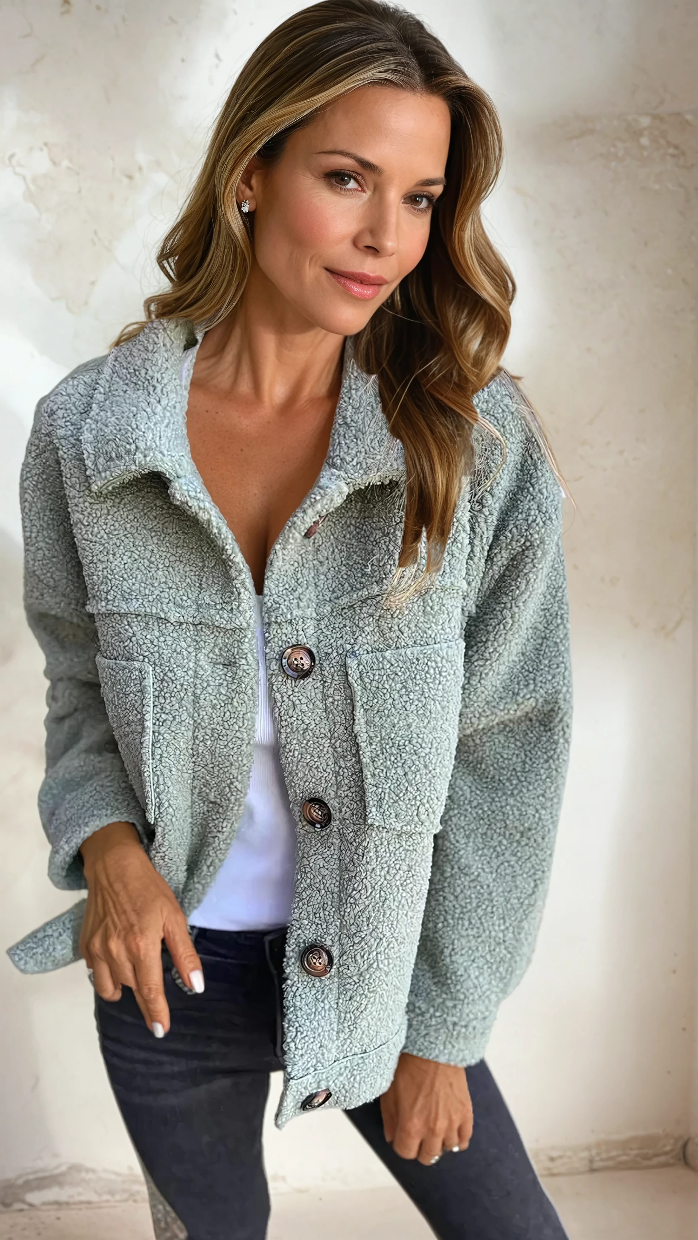 Masy™ | Cozy Fleece Button Jacket