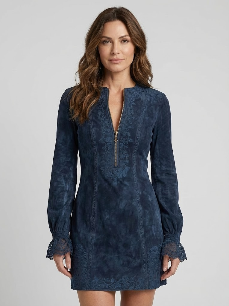 Luna™ | Elegant Lace Zip Dress