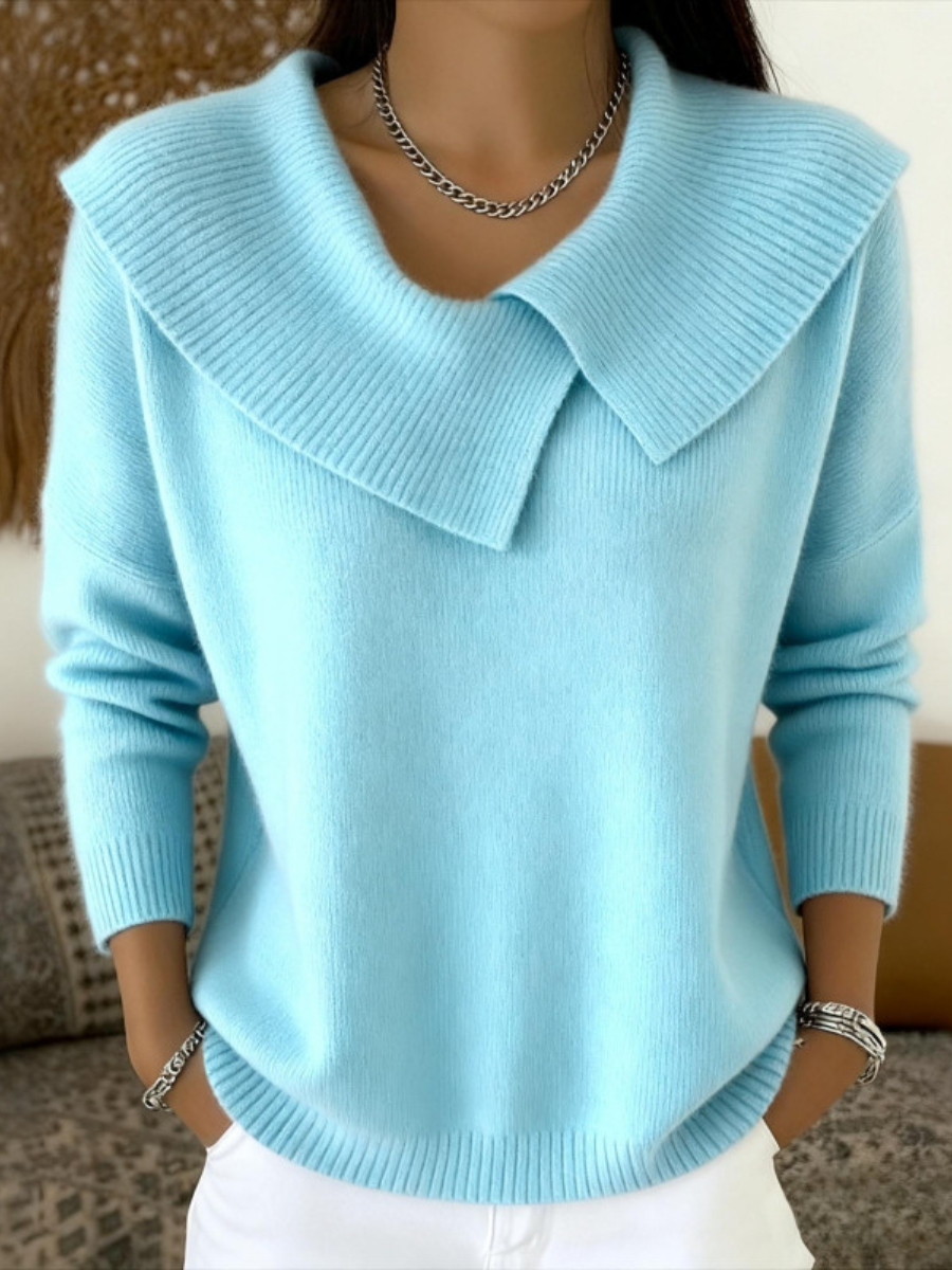 Lucia | Elegant Sweater with Soft Collar