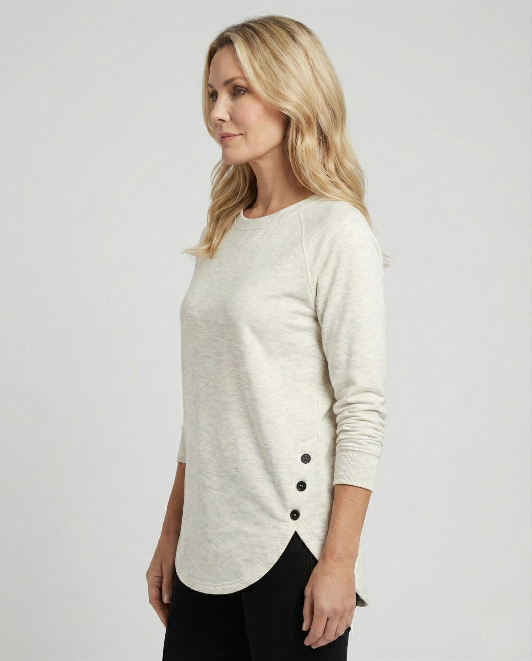 Briana™ | Soft Button-Side Casual Top