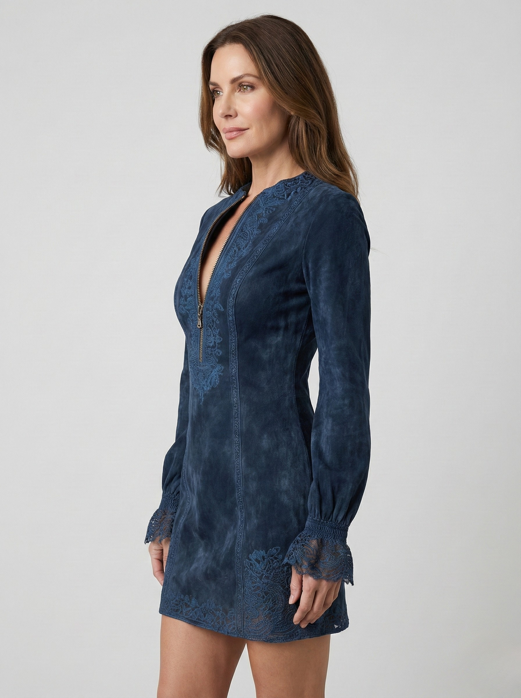 Rosa™ | Elegant Embroidered Mini Dress