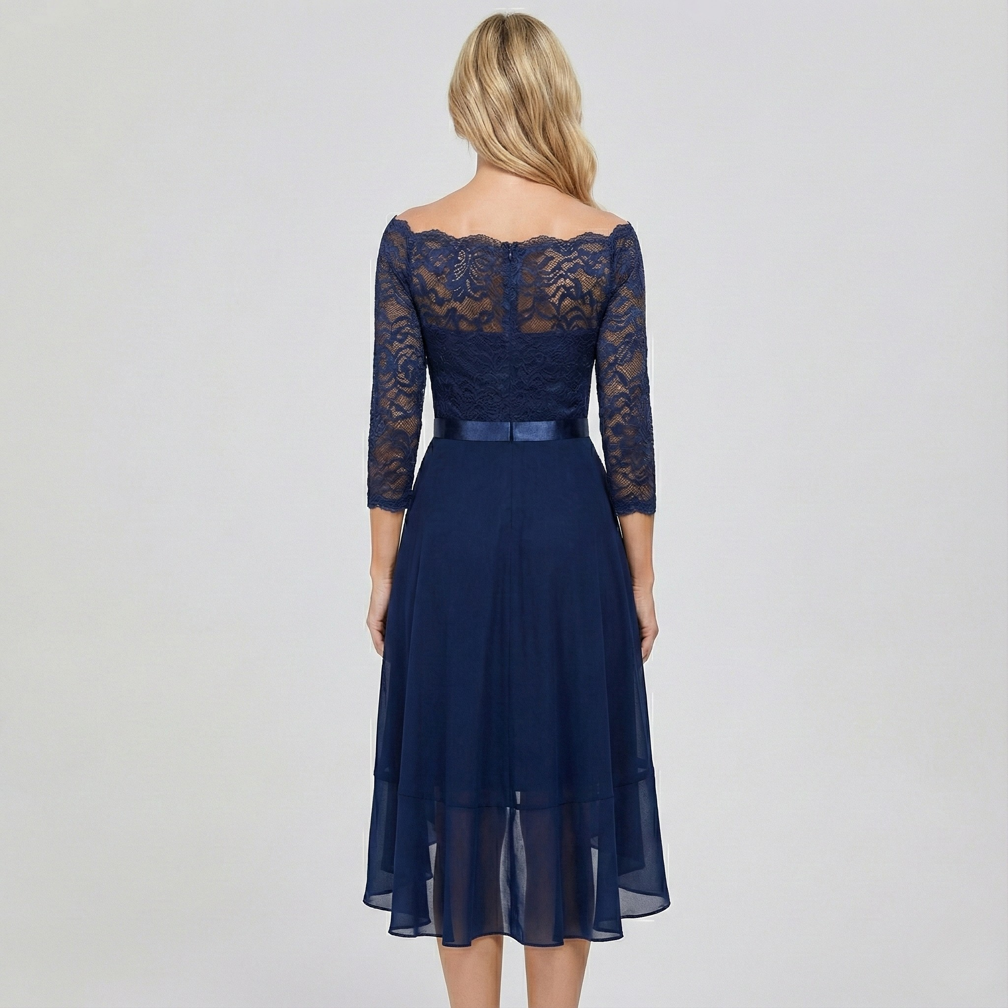 Elena™ | Elegant Lace Evening Dress