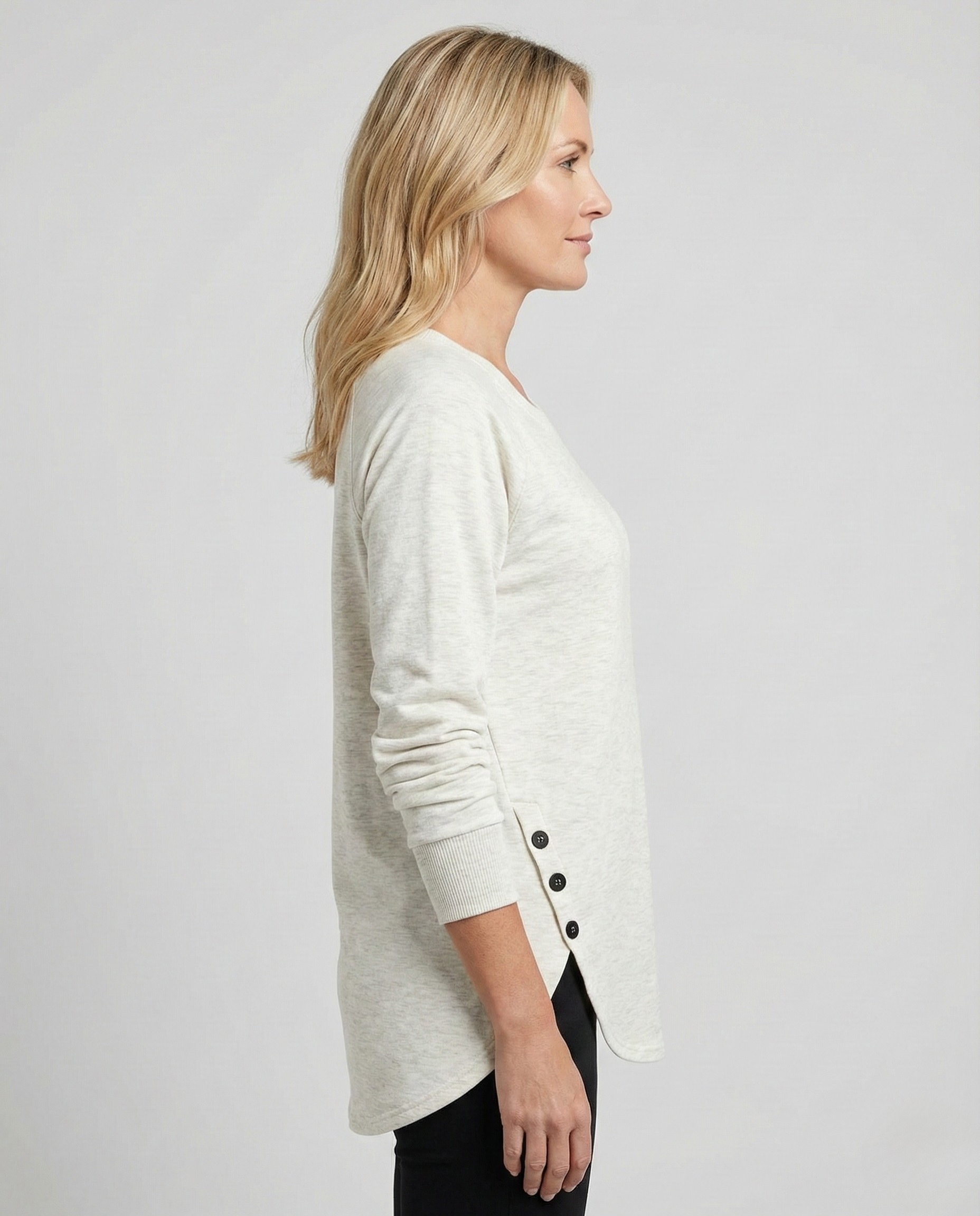 Briana™ | Soft Button-Side Casual Top