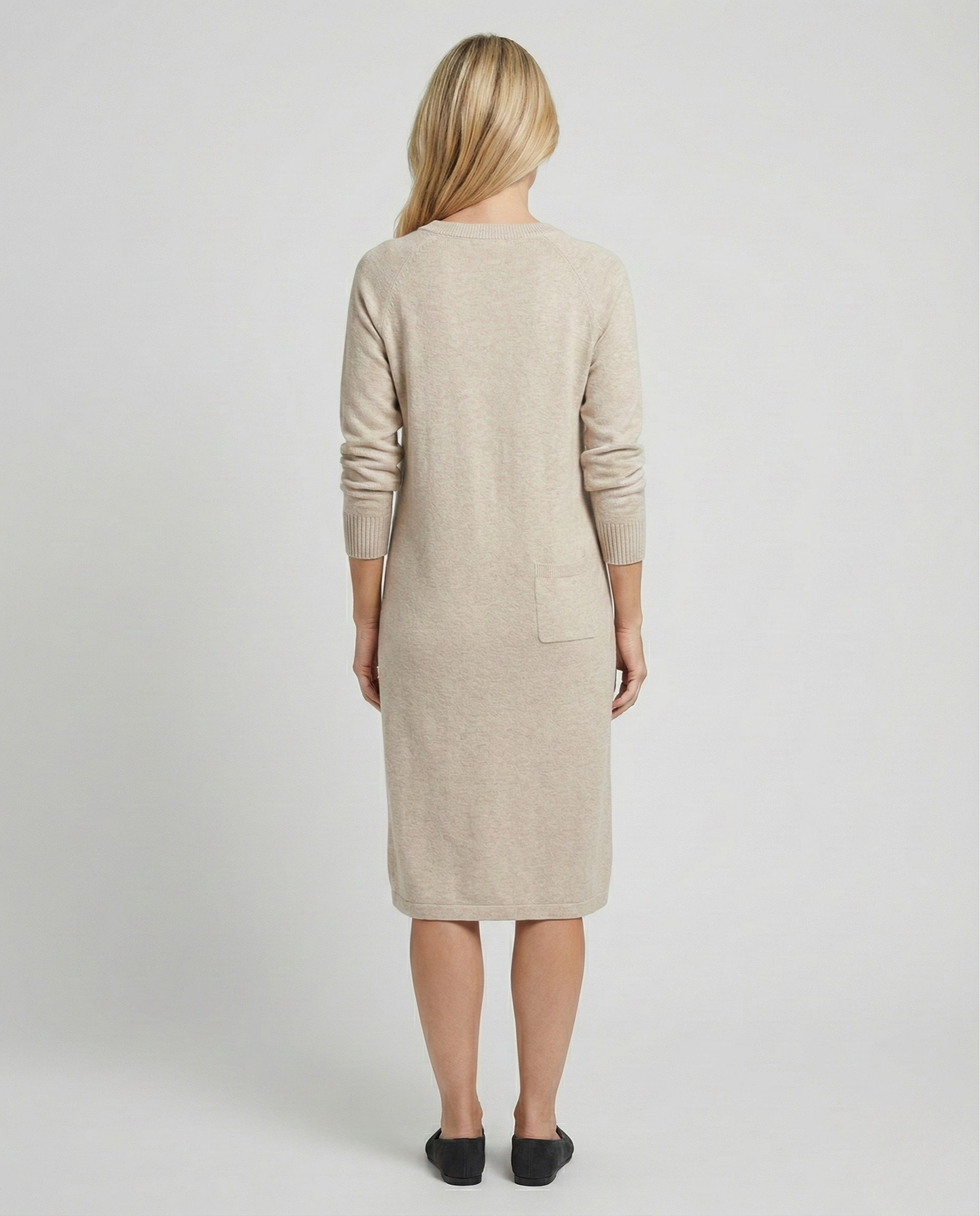 Elise™ | Cozy V-Neck Knit Dress