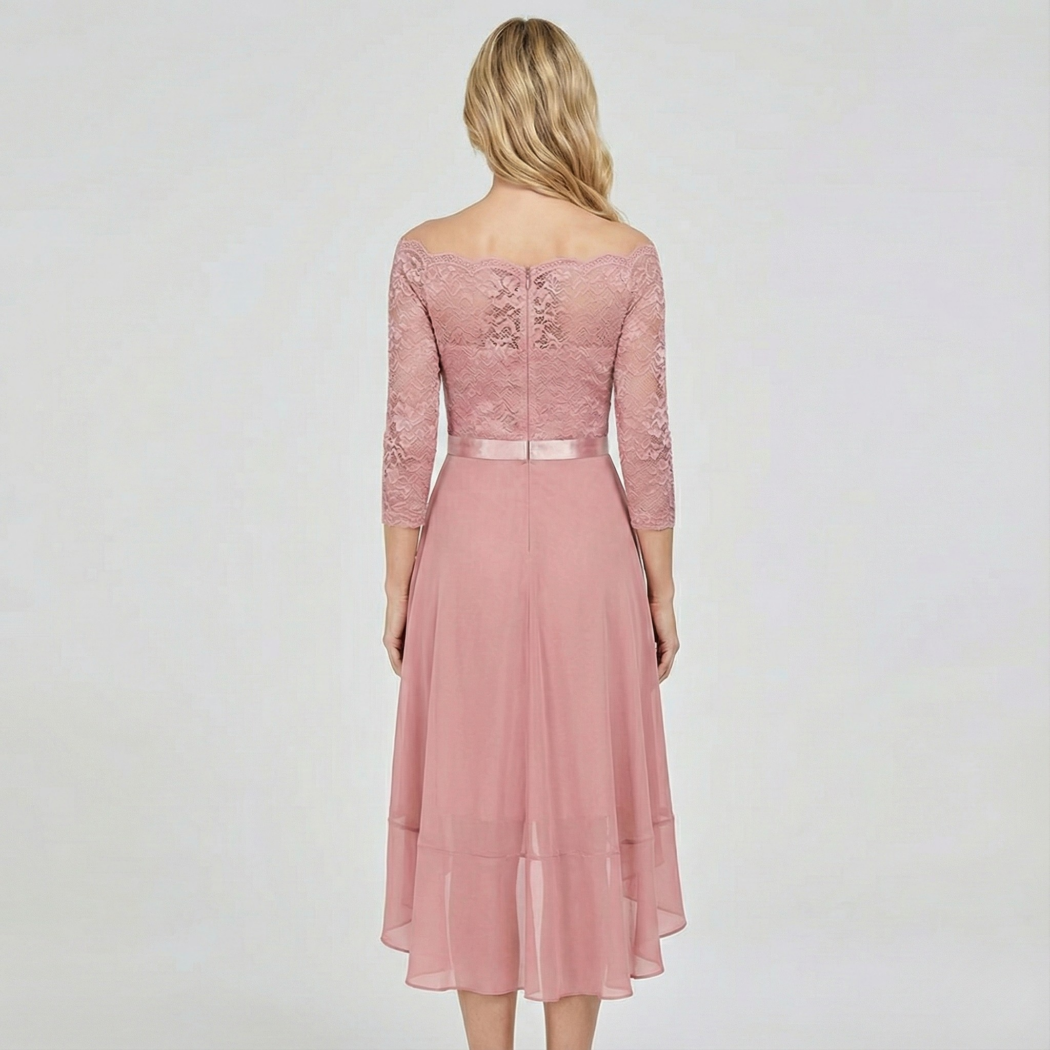 Elena™ | Elegant Lace Evening Dress