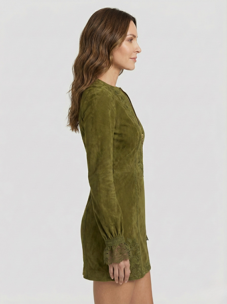 Luna™ | Elegant Lace Zip Dress