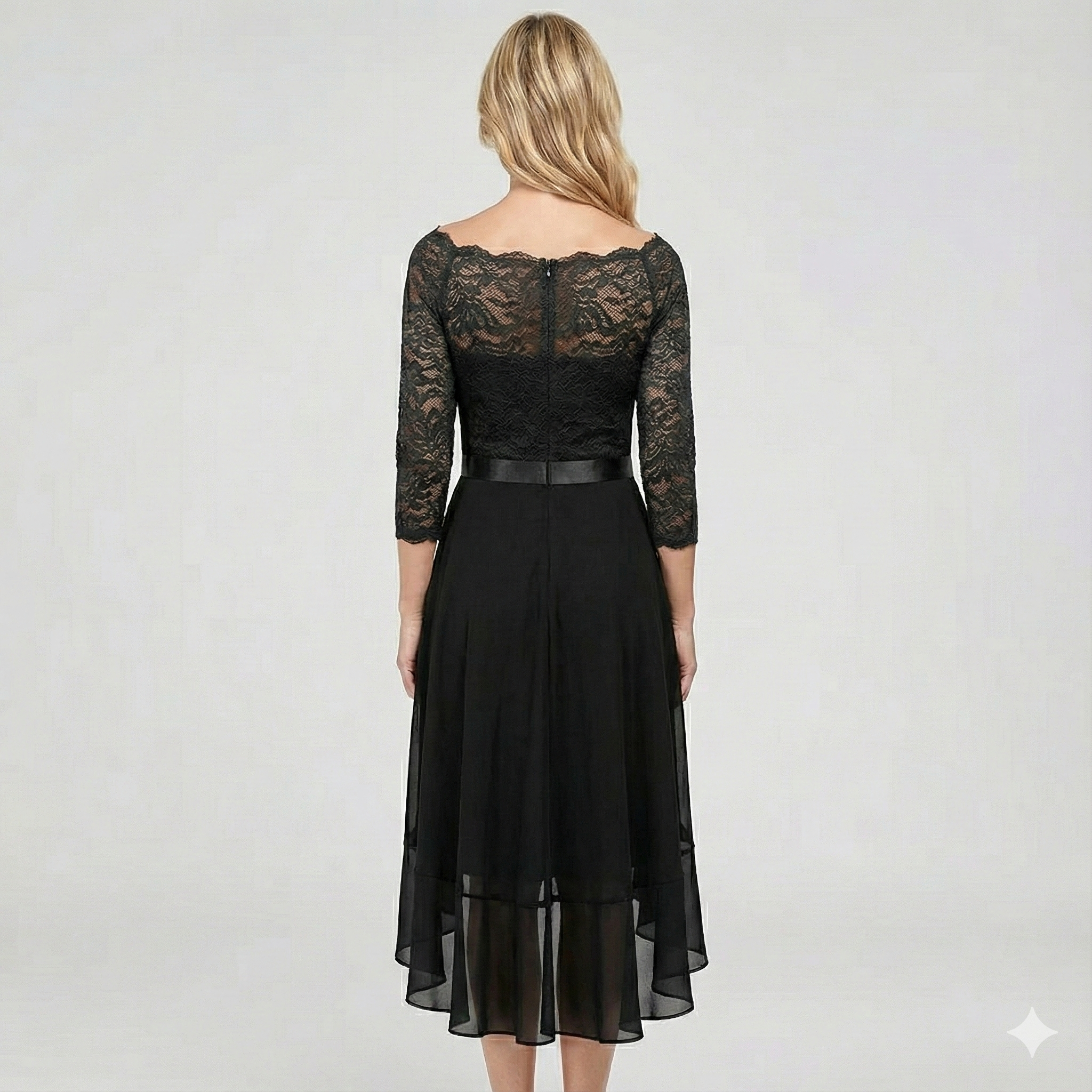 Elena™ | Elegant Lace Evening Dress