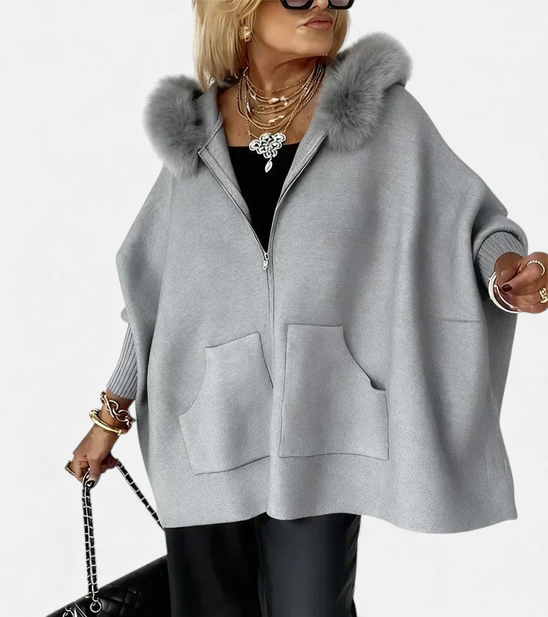 ANABELLE™ | Casual Hooded Coat with Fur Collar