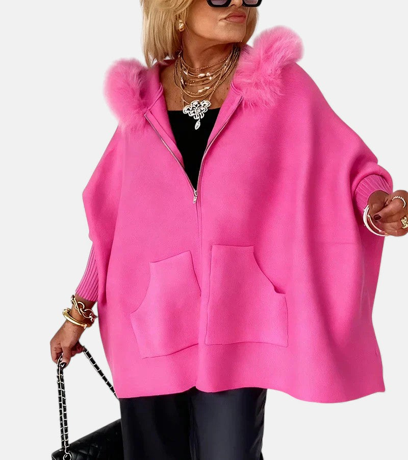 ANABELLE™ | Casual Hooded Coat with Fur Collar