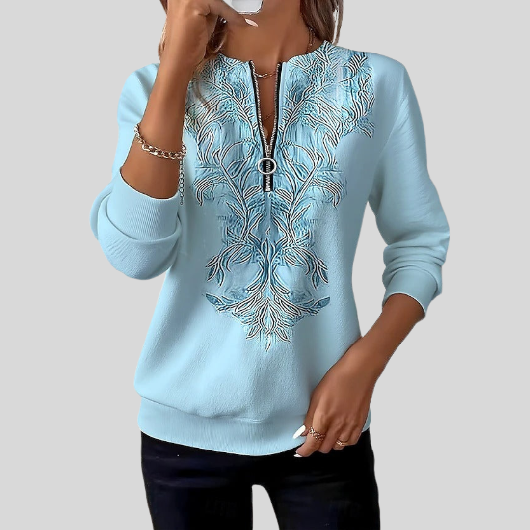 Johanna | Refined Zip-Neck Sweater