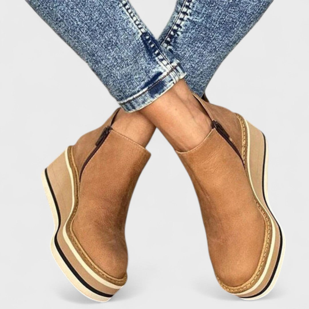 Solvina | Orthopedic Comfort Wedge Boots