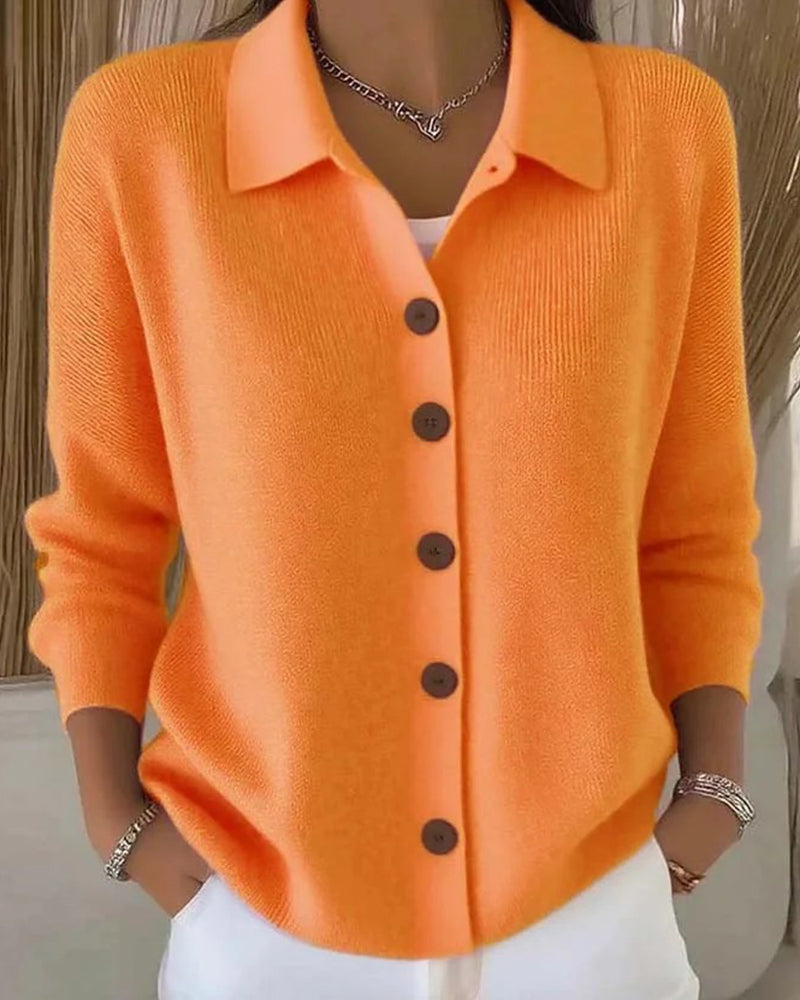 Bonnie - Classic Casual Button Knit Cardigan