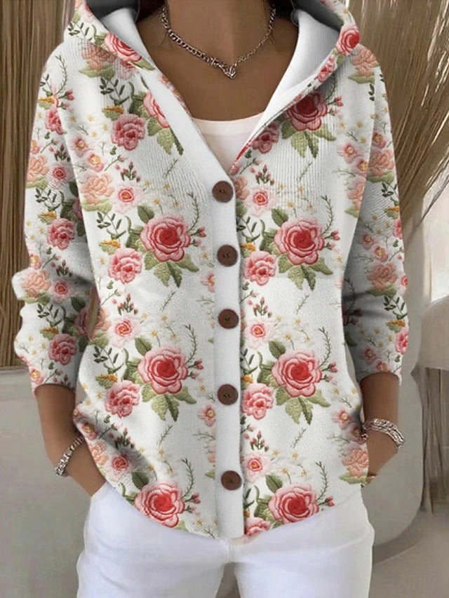 Cassy - Artistic Warm Long Cardigan