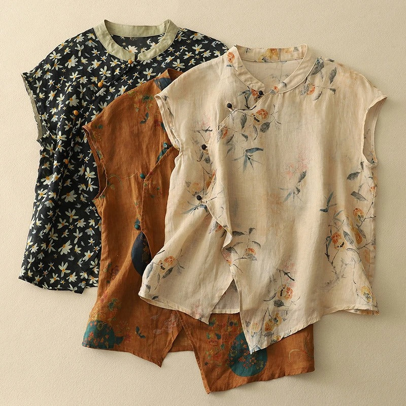 AMANDA | LINEN TOP
